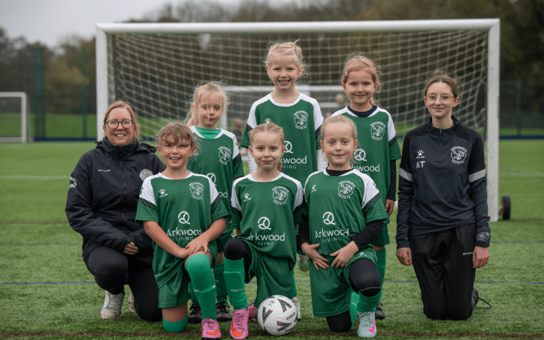 Arkwood Living Donates New Kits to Wirksworth Colts U8 Girls